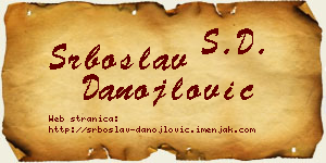 Srboslav Danojlović vizit kartica